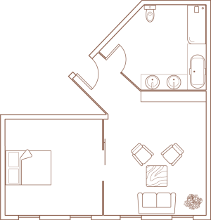 Plan suite - hôtel castries